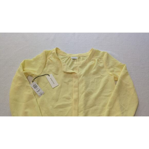 BABATON Aritzia bergen blouse yellow flowy Lemon Meringue XSS Oversized Butter - Picture 2 of 14